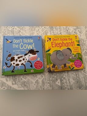 Pair of “Don’t Tickle The” toddler books